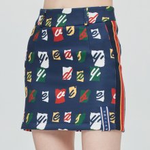 E.D.V Band Line Skirt_Navy