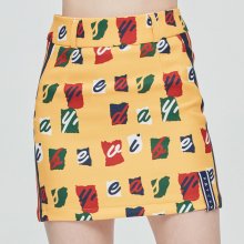 E.D.V Band Line Skirt_Yellow