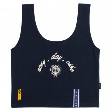 E.D.V Crop Sleeveless_Navy