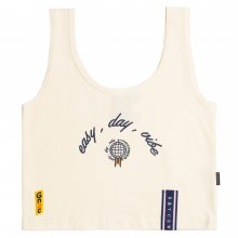 E.D.V Crop Sleeveless_Oatmeal