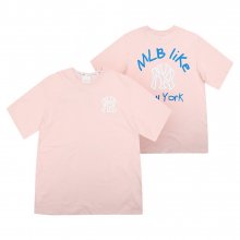 MLB LIKE 오버사이즈 티셔츠 NY (PINK)