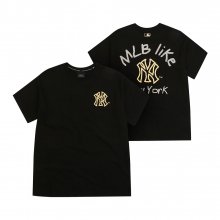 MLB LIKE 오버사이즈 티셔츠 NY (BLACK)