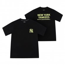 NY 레터링 베이직 티셔츠 (BLACK)