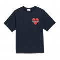 노맨틱 미들 로고 1/2 티셔츠 네이비