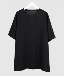 19ss overfit linen t-shirt [black]