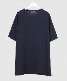 19ss overfit linen t-shirt [navy]