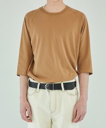 Semi-Long Sleeve T-Shirt - Beige