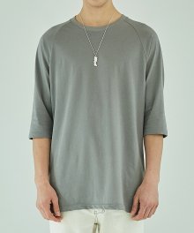 Semi-Long Sleeve T-Shirt - Grey