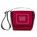 핍스(PEEPS) reflect light mini cross bag(burgundy)