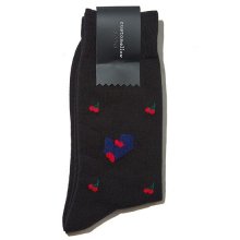 [TIM LAHAN] cherry mix pattern socks_CALAX19203BKX
