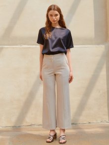 SEMI-WIDE PANTS_BEIGE