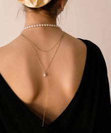Pearl Gene Drop Chain Necklace