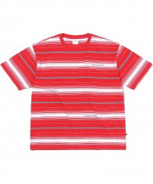 3SP Striped Tee Red