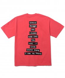 M/G POEMS T-SHIRTS PINK