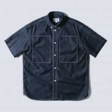 BLUER UTILITY 1/2 SHIRTS NAVY