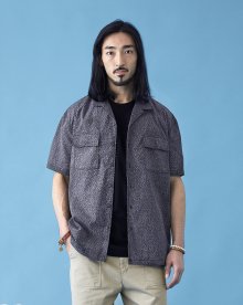 MICRO WEAVING SHIRT LIGHT GRAY