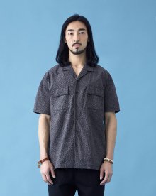 MICRO WEAVING SHIRT DARK GRAY