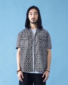 RECTANGLE PAISLEY SHIRT BLACK