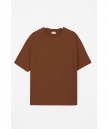 수피마30 오버핏 티셔츠 (다크카멜)