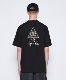 illi Triangle Printing T-Shirts (BK)