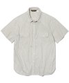 19ss stripe pocket short shirts beige