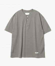 Easy Henry Neck T-Shirts [Boston Khaki]