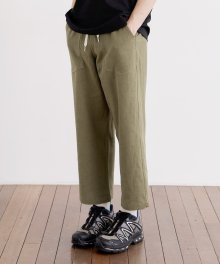 9/L Wide Cut Linen Pants [Khaki]