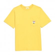 ILP 플라워 도그 포켓 1/2 티셔츠 옐로우