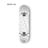 MNPT pattern white complete skateboard