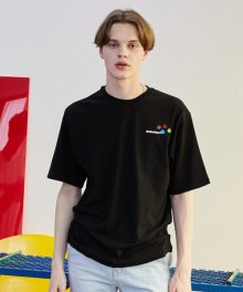 [unisex] logo  T (black)