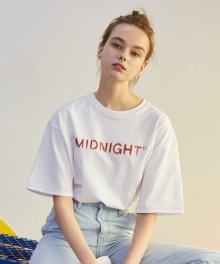 [unisex] 미드나잇  T (white)