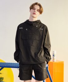 [unisex] 여름 아노락 (black)