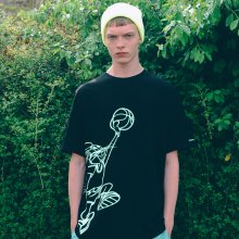 [SS19 Looney Tunes] Neon Bunny Over Fit T-shirts(Black)