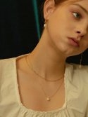 카인더베이비(KINDABABY) double chain necklace