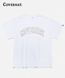 OVER FIT ARCH LOGO TEE WHITE