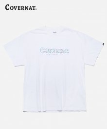 OVER FIT LINE AUTHENTIC LOGO TEE WHITE