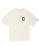 커버낫(COVERNAT) C 로고 티셔츠 크림