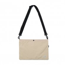 NYLON NY LOGO SACOCHE BAG BEIGE