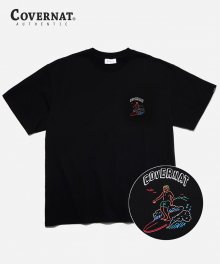 S/S OVER FIT SURFER MAN TEE BLACK