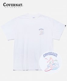 S/S OVER FIT SURFER MAN TEE WHITE