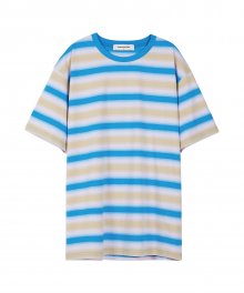 유니섹스 그라데이션 스트라이프 티셔츠  atb315u(BLUE/BEIGE/L.PINK)