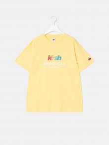 [BPS X KIRSH] GLITTER RAINBOW LOGO T-SHIRT - Yellow (BO9542W051)