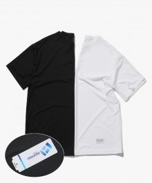 2Pack Coolever Regular Fit T-Shirts [Black/White]