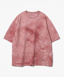 Oversize Water Washed T-Shirts [Coral Red]