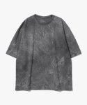 제로(XERO) Oversize Water Washed T-Shirts [Charcoal]