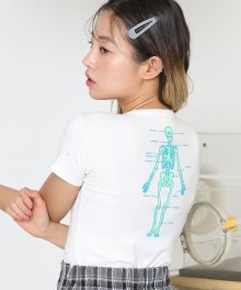 Anatomy short sleeve tee-White