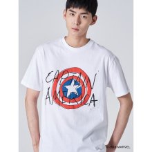 [MARVEL] 캡틴아메리카 화이트 티셔츠 (269442C261)