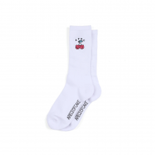 Cherry Bear Socks_White