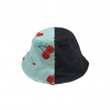 Cherry Bear Reversible Bucket Hat_Navy
