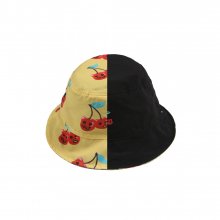 Cherry Bear Reversible Bucket Hat_Black